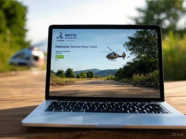 8 अप्रैल से शुरू होगी हेली सेवा की ऑनलाइन बुकिंग, IRCTC ने जारी किया पोर्टल