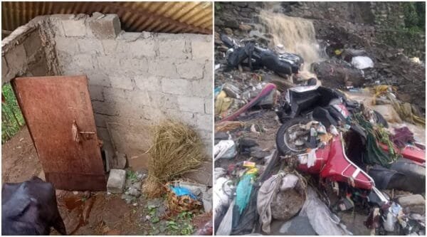 उत्तराखंड : यहां हुई बारिश, दोपहिया वाहन बहे, मकानों को पैदा हुआ खतरा