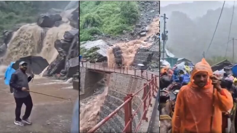 जंगलचट्टी के पास भूस्खलन से केदारनाथ पैदल मार्ग बाधित, यात्रा अस्थायी रूप से स्थगित