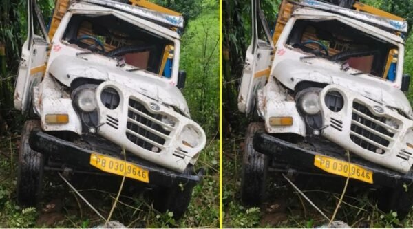 दर्दनाक हादसा, खाई में पिकअप गाड़ी गिरने से चार लोगों की मौत