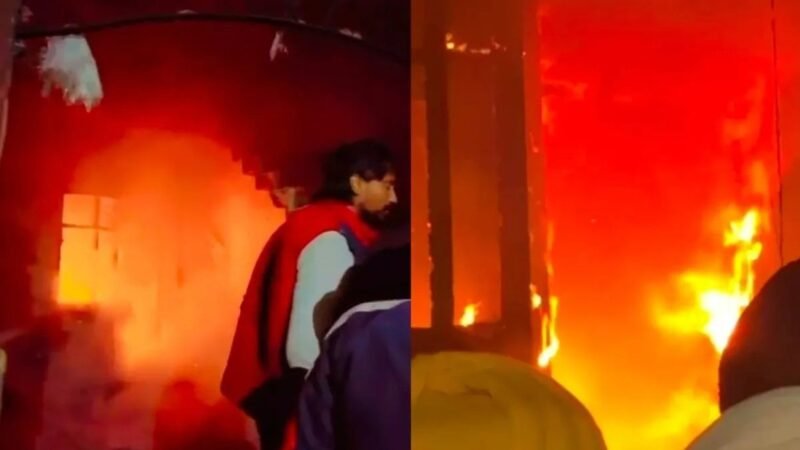 बड़ा हादसा : सिलेंडर ब्लास्ट के बाद तीन घरों में आग लगने से पांच लोगों की मौत