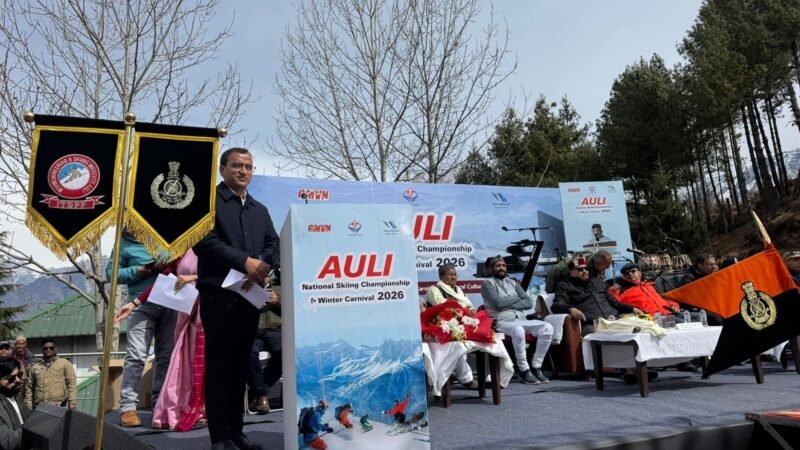 उत्तराखंड: राष्ट्रीय स्कीइंग चैंपियनशिप का औली चमोली में भब्य शुभारंभ