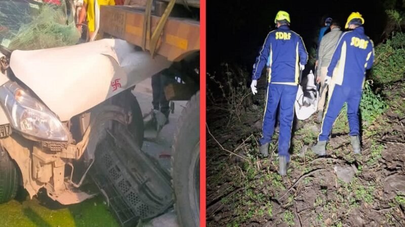 उत्तराखंड : ट्रक से टकराई कार, महिला की मौत, 7 घायल, खाई में गिरने से युवक की मौत