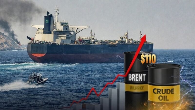 होर्मुज तनाव के बीच कच्चे तेल में उछाल, ट्रंप की चेतावनी से ब्रेंट क्रूड की कीमतें बढ़कर 110 डॉलर पहुंची 