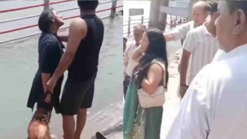हरिद्वार में आस्था से खिलवाड़, गंगा नहलाया कुत्ता, डंडे से मारी मछलियां, लोगों भारी में रोष